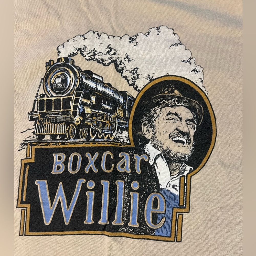 Vintage Box Car Willie T Shirt 1980s